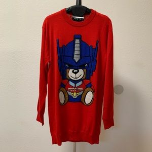 Moschino Transformer Bear sweater dress